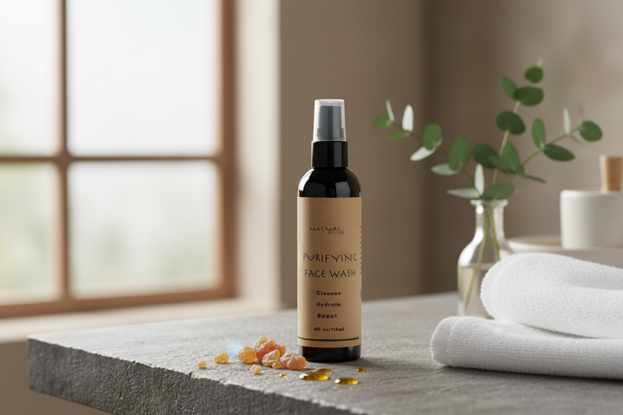 Bathroom lifestyle shot with your bottle