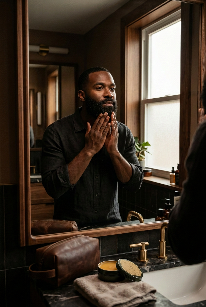 Beard Balm Model - Golden Tin Only
