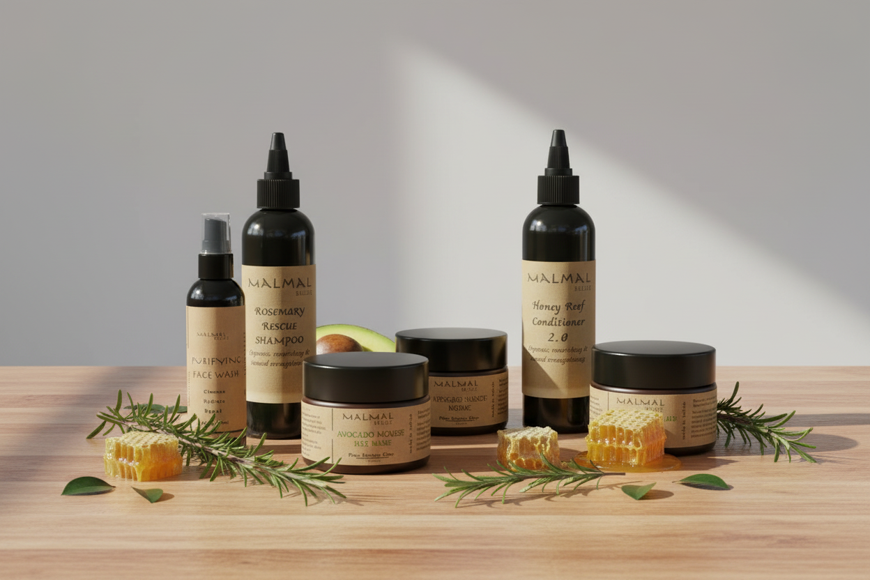 Skincare Products Group Photo